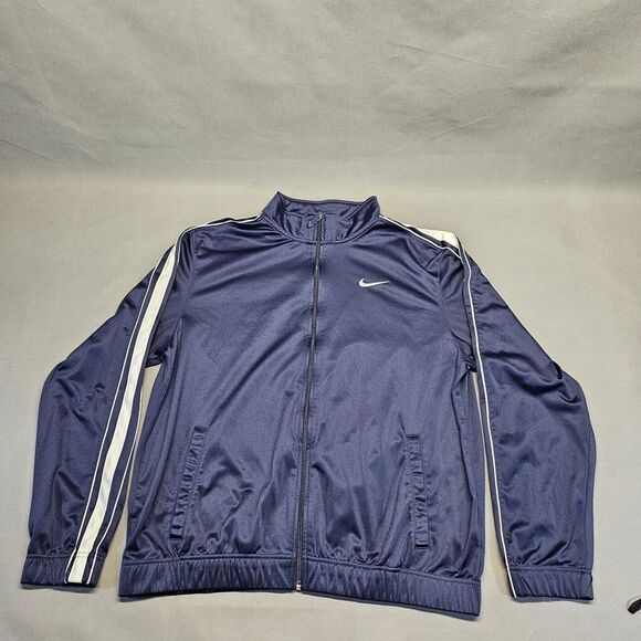 nike tracksuit top jacket Mens Large‎ Blue - Picture 1 of 7